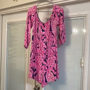 Lilly Pulitzer romper in size large, light used